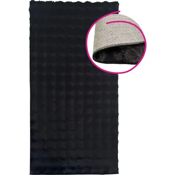 Koberec Koberec, černá/bubble vzor, 80x150, MAKON