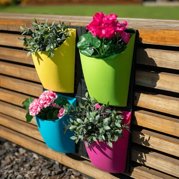 Květináč Závěsný květináč, mix barev, plast, JERON