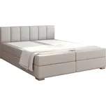 Boxspringová postel 180x200, světle šedá, RIANA KOMFORT