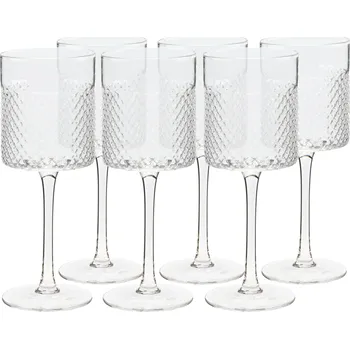 Sklenice na víno, set 6 ks, 410 ml, čirá, AVEIRO TYP 2