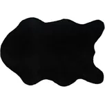 Umělá kožešina, černá, 60x90, RABIT TYP 1