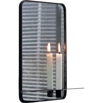 Zrcadlo Zrcadlo se stojanem na 2 svíčky, kovový rám, FIVER