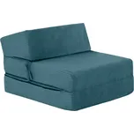 Skládací matrace/křeslo, 2v1, petrolejová, MALEN