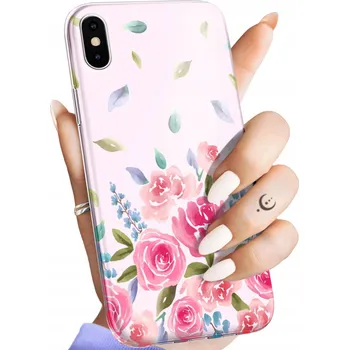 Pouzdro na mobilní telefon Zadní Kryt Hello Case pro Apple iPhone X, iPhone XS červený