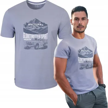 Pánské tričko Pánské tričko PARK Tričko s potiskem OCELOVÉ Bavlněné 3XL Pako Jeans