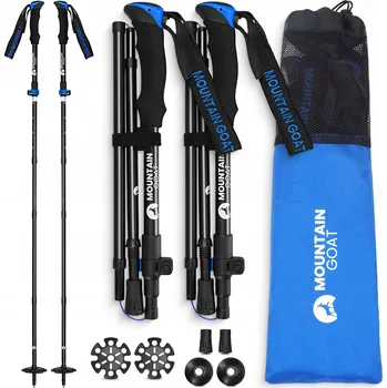 Trekingová hůl Hole Mountain Goat PRO+ blue 43-130 cm modré