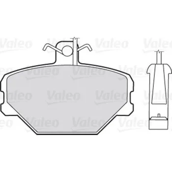 Brzdová destička Sada brzdových destiček, kotoučová brzda VALEO 301095