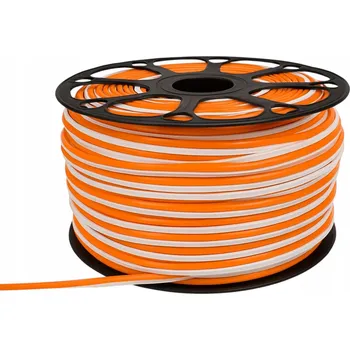 LED páska Neon Frézovaný 6mm Oranžový Kryt Ochrana pro Neonové Nápisy LED Silikon 9x8mm