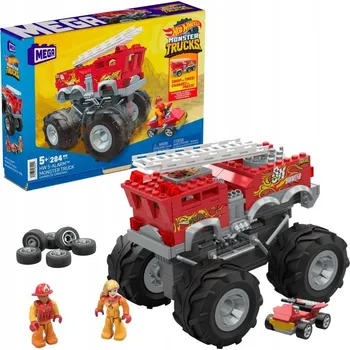 ostatní stavebnice Stavebnice Mega Hot Wheels 5-alarm + vozítko ATV 284 plastové