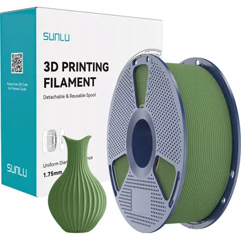 Filament PLA filament Sunlu 1,75 mm 1 kg zelený