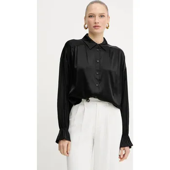 Pánská košile Košile Silvian Heach BOTHA GPA25318CA černá 99X, vel. 34