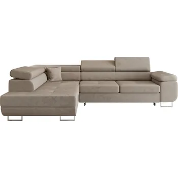 Obývací pokoj Rohová sedací souprava, béžová, levá, ANTON ROH