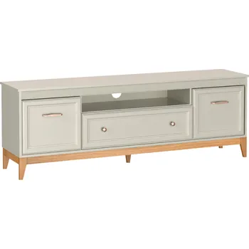 Televizní stolek TV stolek, kašmír krémová/dub, VENDY W-9