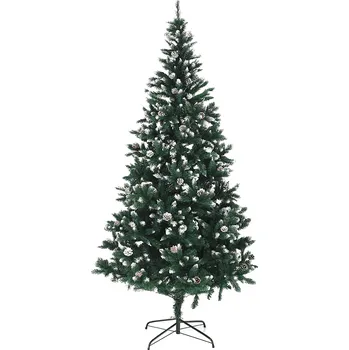 Vánoční stromek Vánoční stromek se šiškami, posněžený, 220cm, CHRISTMAS TYP 4