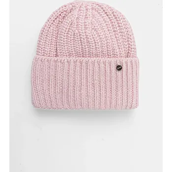 Čepice Dětská čepice s příměsí vlny Jamiks GLARIS GLARIS.Nak.glo.JZI124.K růžová 03X, vel. 46