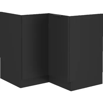 Kuchyňská linka Spodní rohová skříňka, černá, SIBER 90x90 DN 2F BB