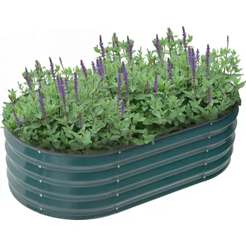 Kuchyňská linka Vyvýšený záhon, zelená, ocel, SADAN TYP 3