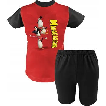 Chlapecké pyžamo Krátké dětské pyžamo - Tučňáci z Madagaskaru