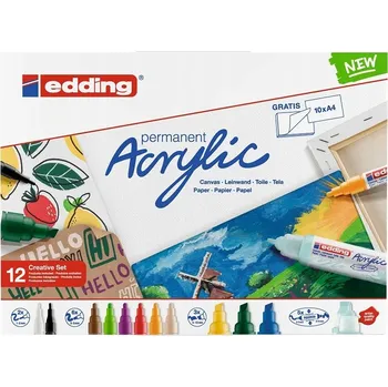 Permanentní popisovač vícebarevný Edding 12 ks