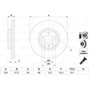 Brzdový kotouč Bosch 0 986 479 E49 Brzdový kotouč
