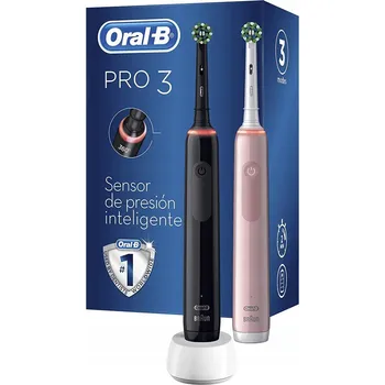 Péče o chrup ORAL-B PRO 3 3900 SADA ELEKTRICKÝ ZUBNÍ KARTÁČEK , DVOJBALENÍ + POUZDRO + HLAVICE