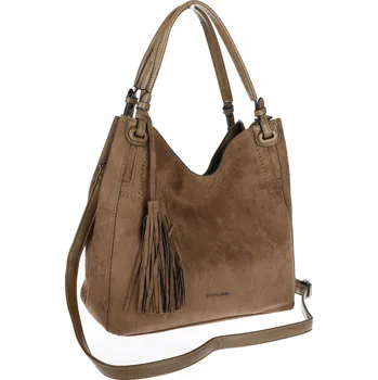 Kabelka SILVIAROSA kabelka z eko kůže semišová hnědá