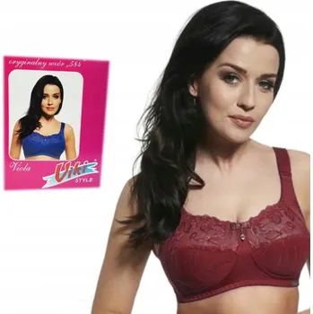 Dámské spodní prádlo VIKI 584 Podprsenka VIOLA měkká, velká, POLNY CHRPA 80F