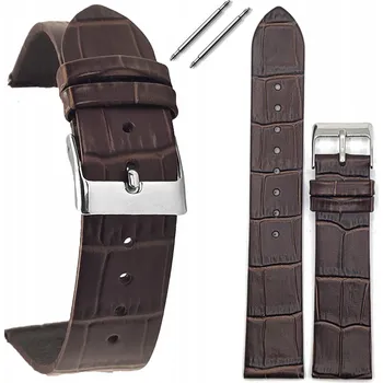 Řemínek na hodinky Kožený řemínek k hodinkám s imitací krokodýlí kůže TEKLA T-119.02S 22 mm