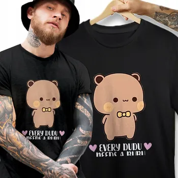 Pánské tričko TRIČKO DUDU A BUBU valentýnská srdíčka medvídci valentýnští roztomilí mazlíčci S