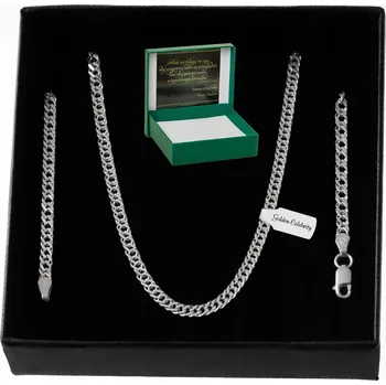 Řetízek STŘÍBRNÝ ŘETÍZEK ROMBO 55cm/3mm ryzost 925 +DÁREK