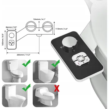 WC sedátko BIDETOVÁ PODLOŽKA NA WC SEDÁTKO DVOJITÉ TRYSKY Japonská toaleta Bidet