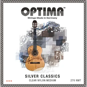 Struna pro kytaru a smyčcový nástroj Optima Optima struny pro klasickou kytaru SILVER CLASSICSSada 4/4 270NMT 6165