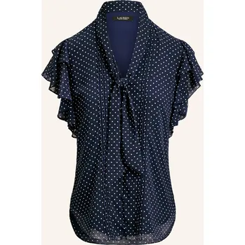 Dámská halenka Lauren Ralph Lauren Dámská Halenka S Volány, tmavě modrá /...