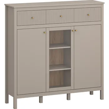 Komoda Komoda, šedohnědá Taupe/dub craft zlatý, KLIO 2D1W3S