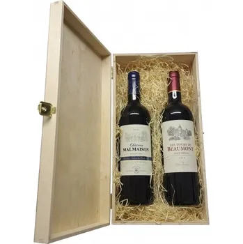 Víno Bordeaux Rouge 2014 kolekce 2x 0,75l (dřevěná kazeta)