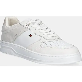 Pánská obuv Tenisky Tommy Hilfiger TH SPORTY CUPSOLE TUMBLED LTR FW0FW09024 bílá 00X, EUR 36