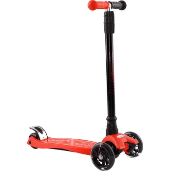 Koloběžka Dětská koloběžka, LED kolečka, červená / černá, VAOLA TYP 2