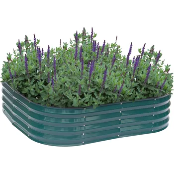 Kuchyňská linka Vyvýšený záhon, zelená, ocel, SADAN TYP 7