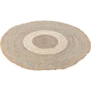 Kulatý koberec, přírodní, mořská tráva, 120 cm, FERNO