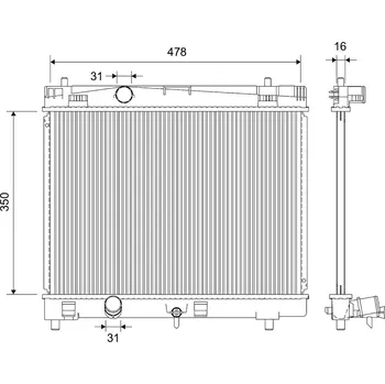 Chladič motoru Chladič, chlazení motoru VALEO 735445