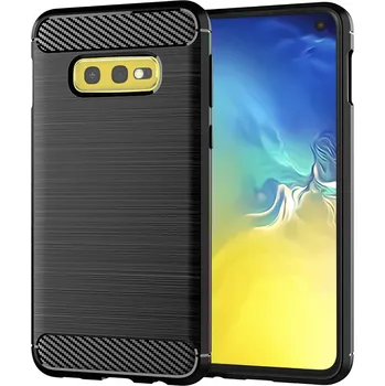 Pouzdro na mobilní telefon Pouzdro Techsuit Carbon Silicone pro Samsung Galaxy S10e černé