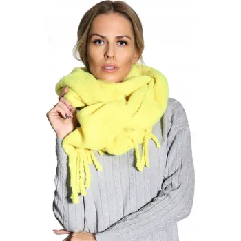 Šála Agrafka šála žlutá 200 cm - žena