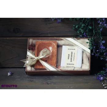 Mýdlo Dárková krabička - kokosová mýdlenka a mýdlo - Obdélníková