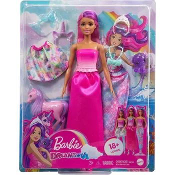 Panenka Panenka Barbie Dreamtopia s převleky, vícebarevná, 3v1