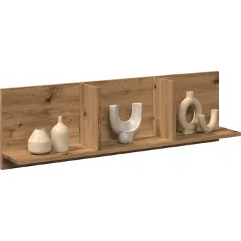 police Nástěnná police, 100x16,5x30 cm, dub artisan