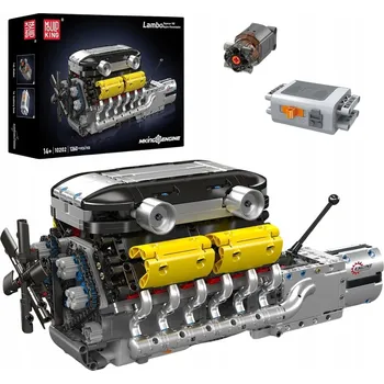 ostatní stavebnice Stavebnice Mould King 10202 Lambo V12 automobilový motor s převodovkou 1260 dílů