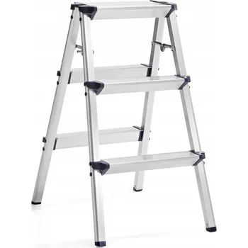 Žebřík Žebřík 2-stupňový, oboustranný, domácí, lehký, 60 cm, 150 kg