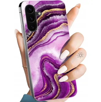 Pouzdro na mobilní telefon Zadní Kryt Hello Case pro Samsung Galaxy A56 fialový