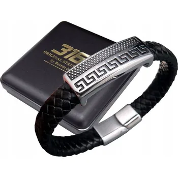 Náramek EXKLUZIVNÍ PÁNSKÝ KOŽENÝ NÁRAMEK 100% KŮŽE