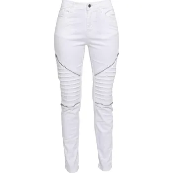 Dámské kalhoty Ladies Stretch Biker Pants - white 29